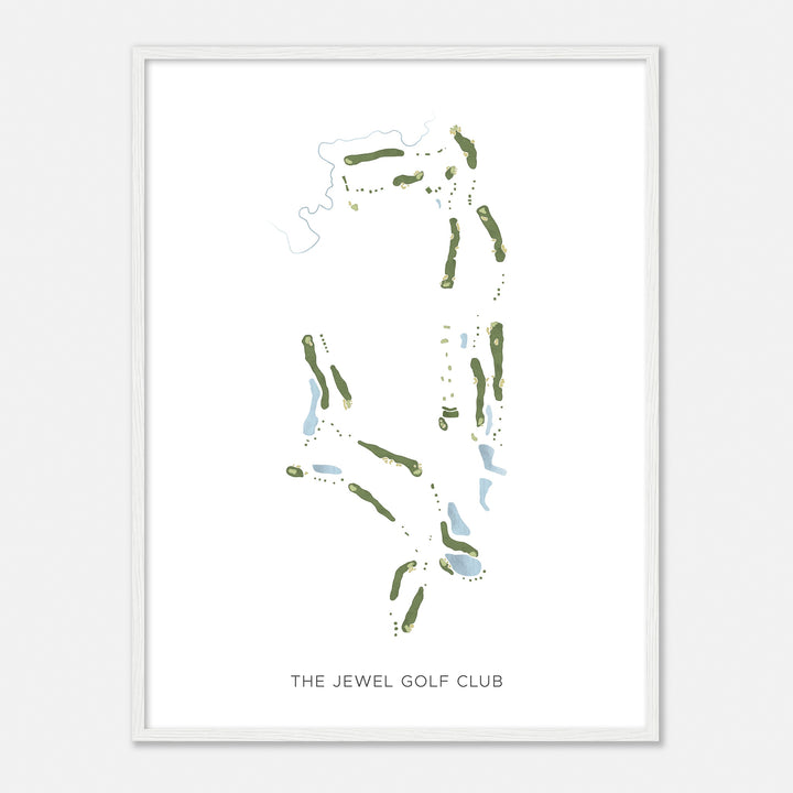 Print of The Jewel Golf Club Modern Map