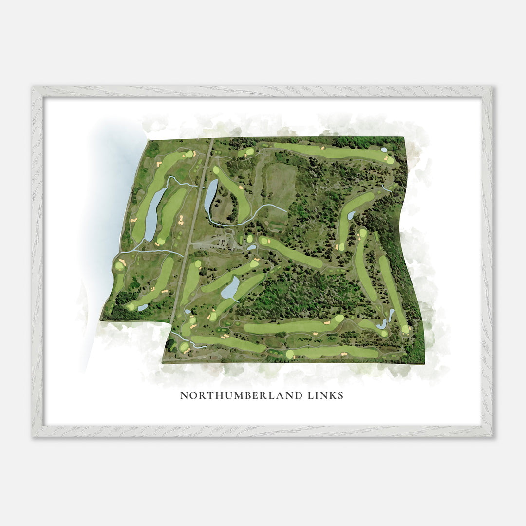 Print of Northumberland Links Classic Map