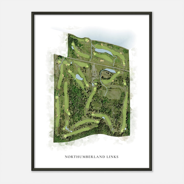 Print of Northumberland Links Classic Map
