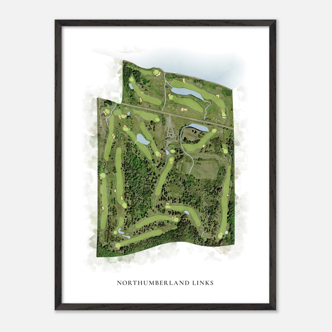 Print of Northumberland Links Classic Map