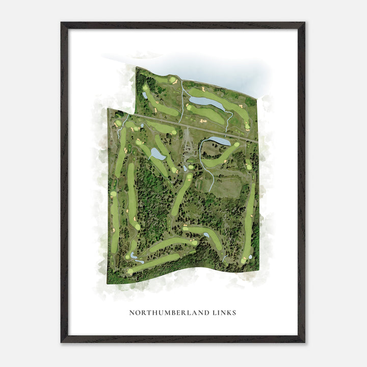 Print of Northumberland Links Classic Map