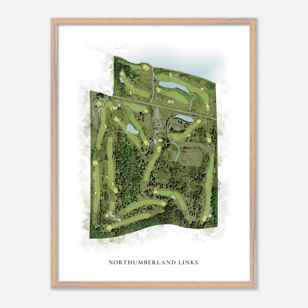 Print of Northumberland Links Classic Map