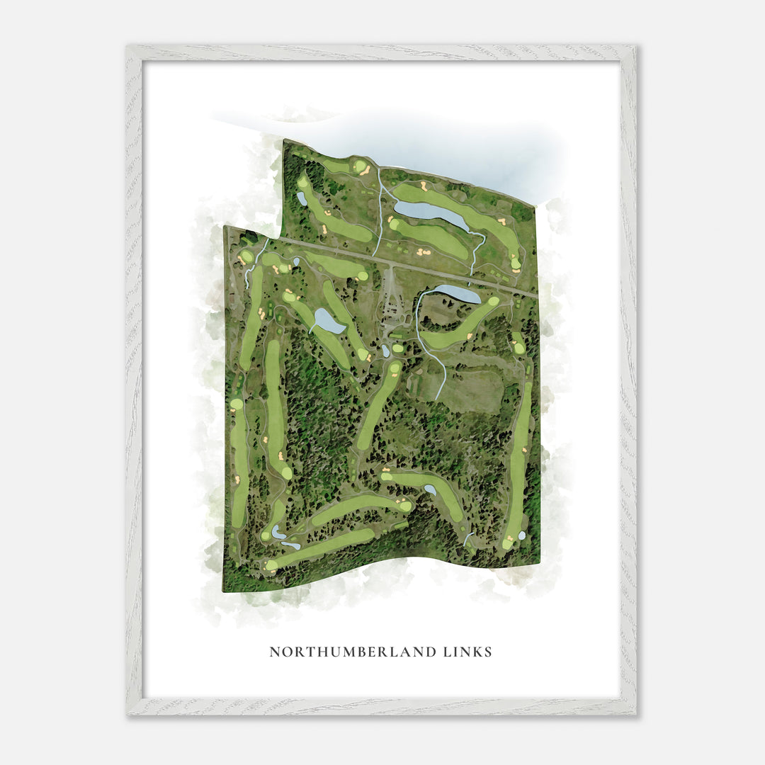 Print of Northumberland Links Classic Map