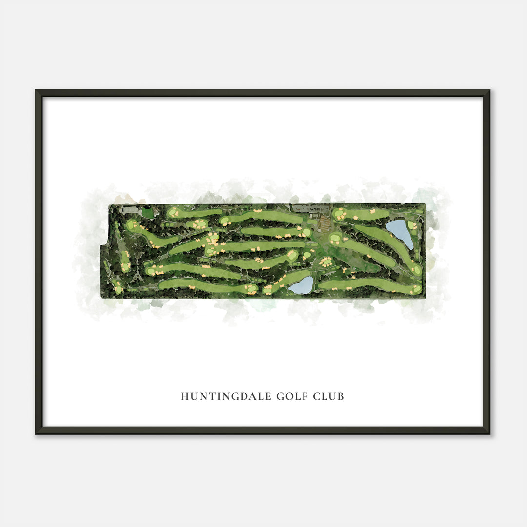 Print of Huntingdale Golf Club Classic Map