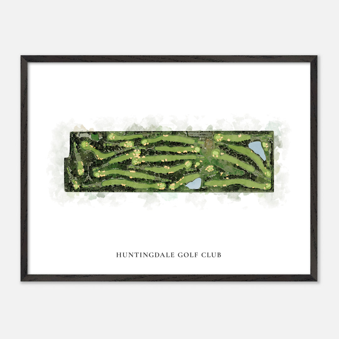 Print of Huntingdale Golf Club Classic Map