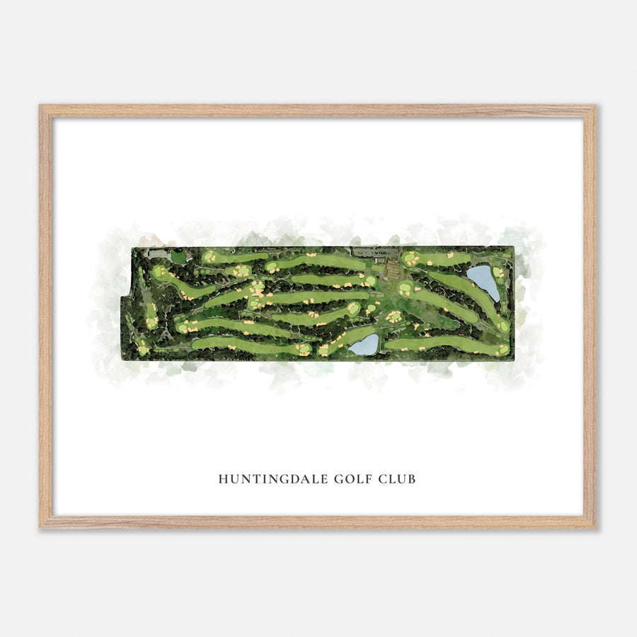 Print of Huntingdale Golf Club Classic Map