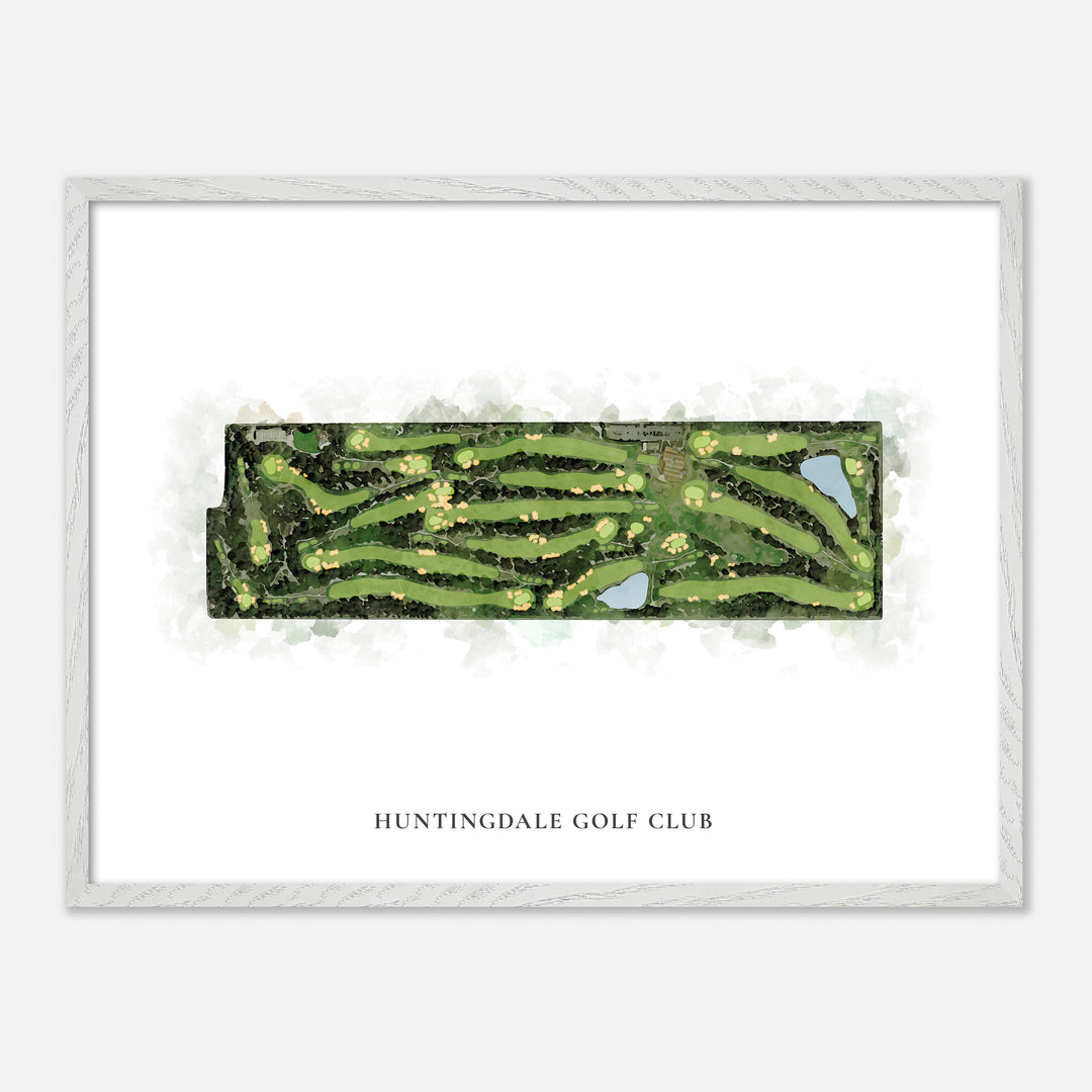 Print of Huntingdale Golf Club Classic Map
