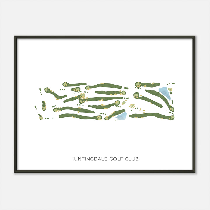 Print of Huntingdale Golf Club Modern Map
