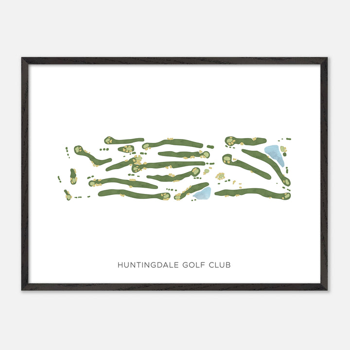 Print of Huntingdale Golf Club Modern Map