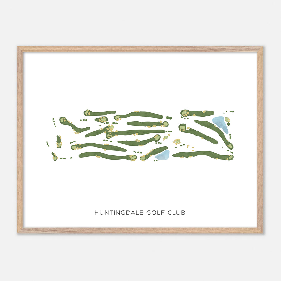 Print of Huntingdale Golf Club Modern Map