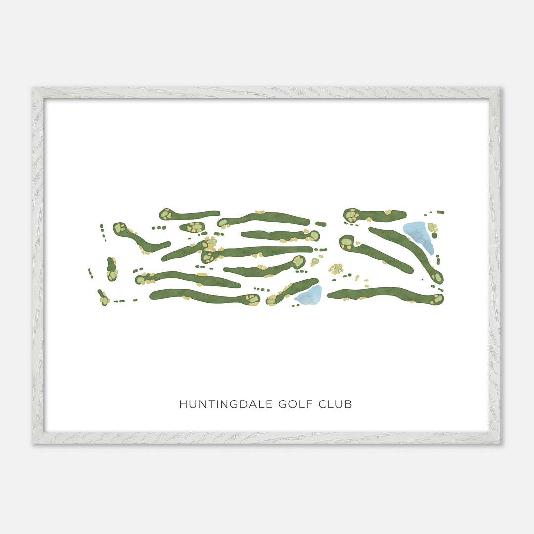 Print of Huntingdale Golf Club Modern Map