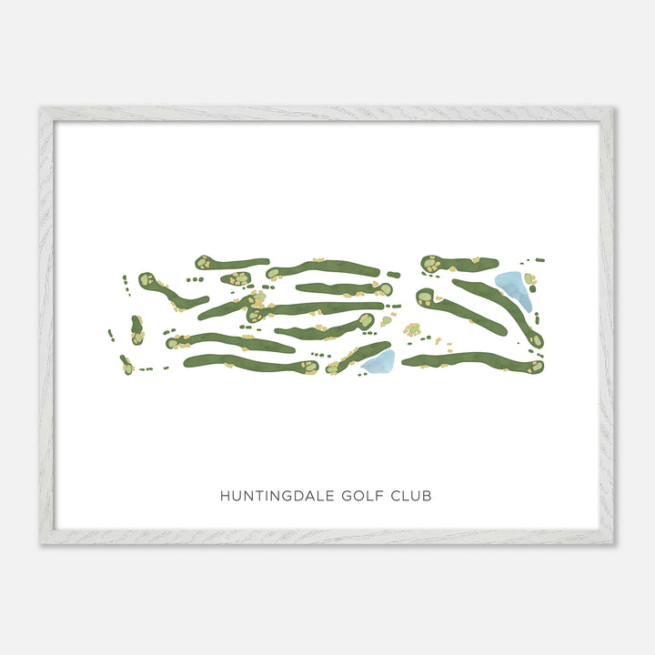 Print of Huntingdale Golf Club Modern Map