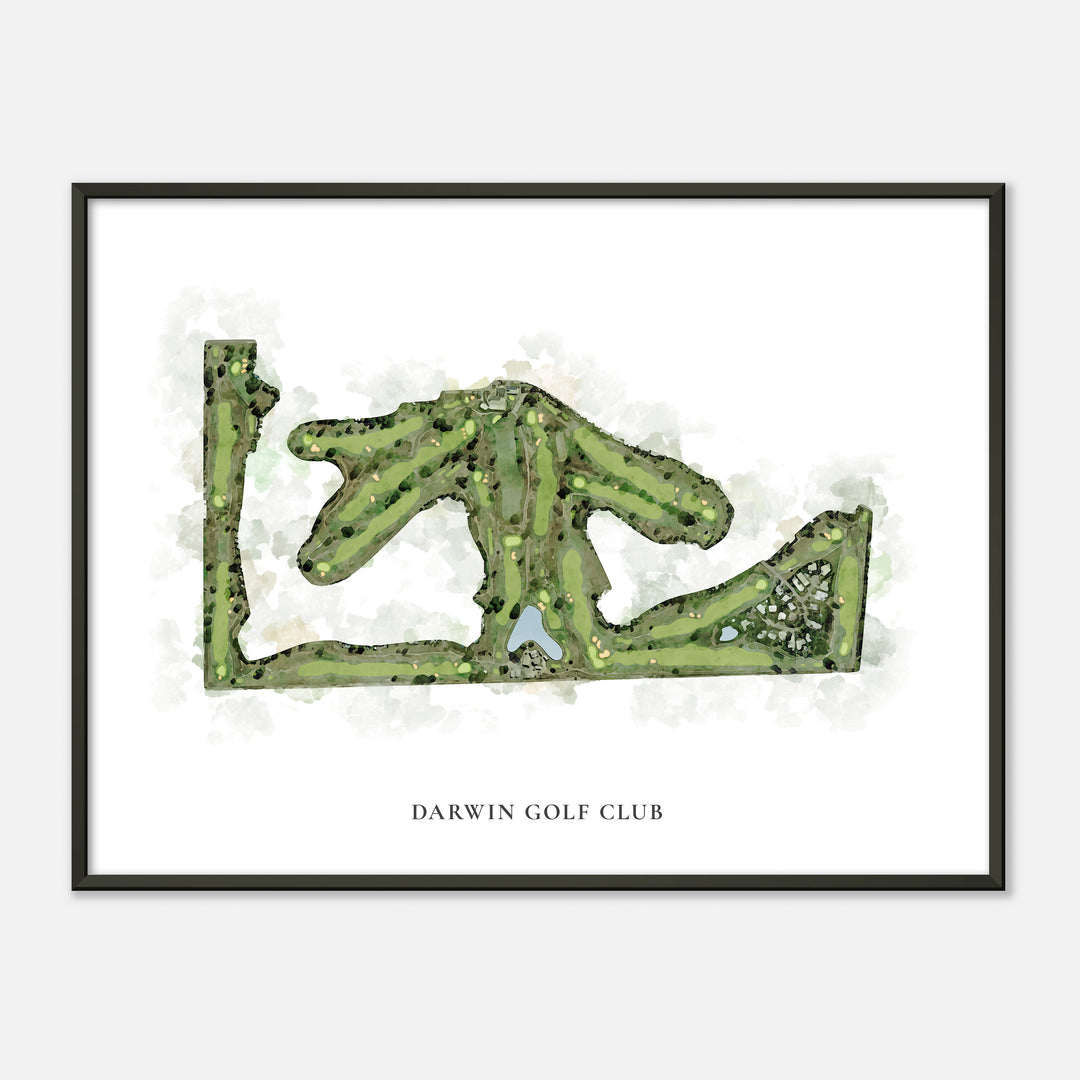 Print of Darwin Golf Club Classic Map