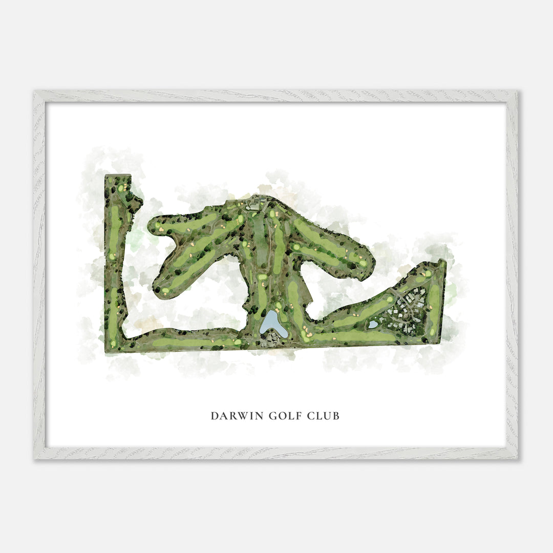 Print of Darwin Golf Club Classic Map