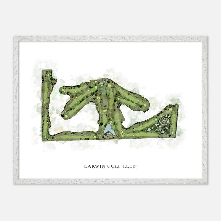 Print of Darwin Golf Club Classic Map