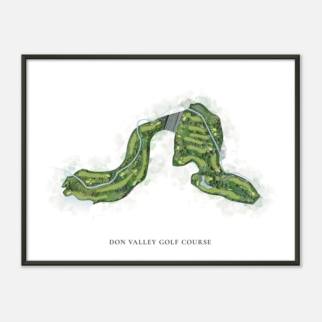 Print of Don Valley Golf Course Classic Map