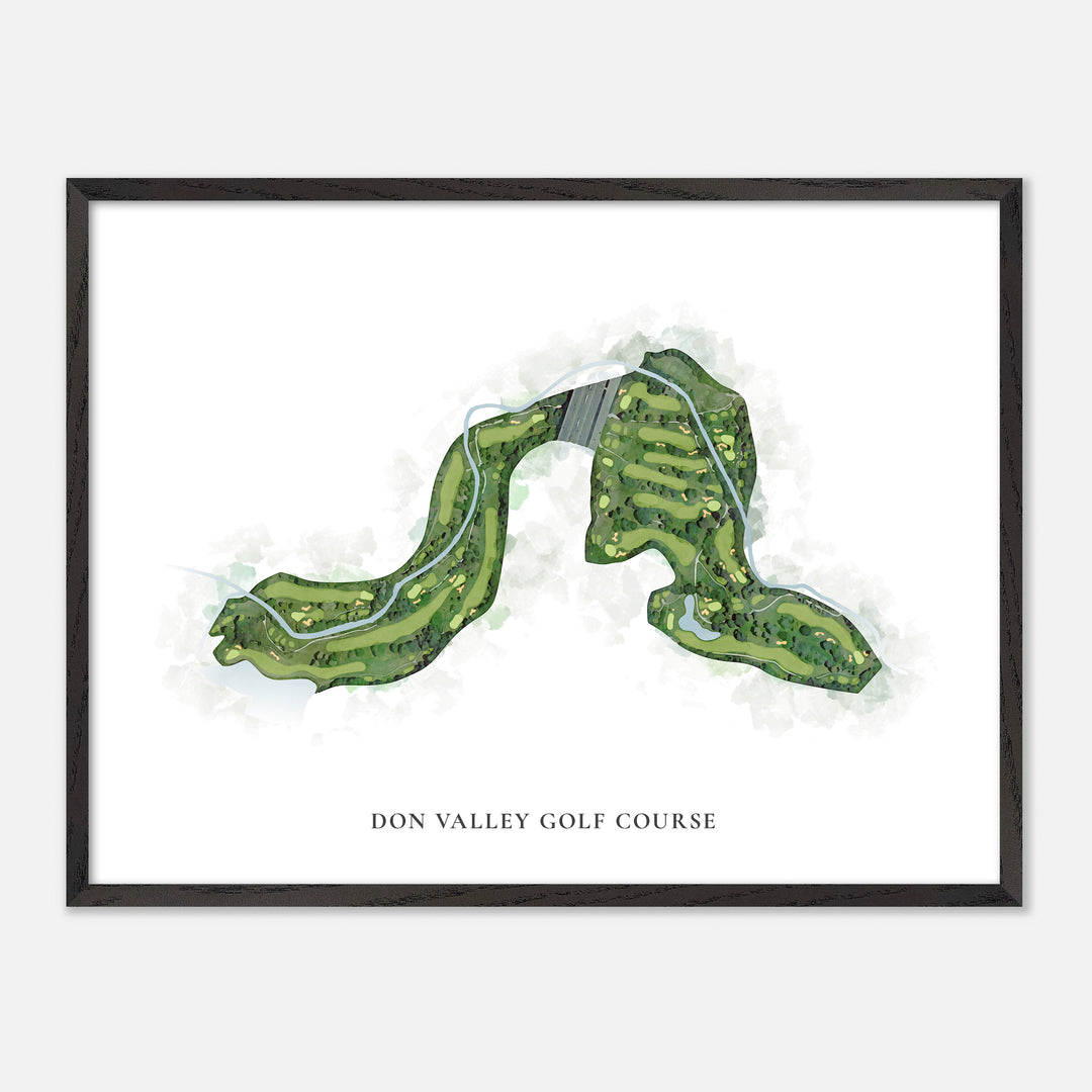 Print of Don Valley Golf Course Classic Map