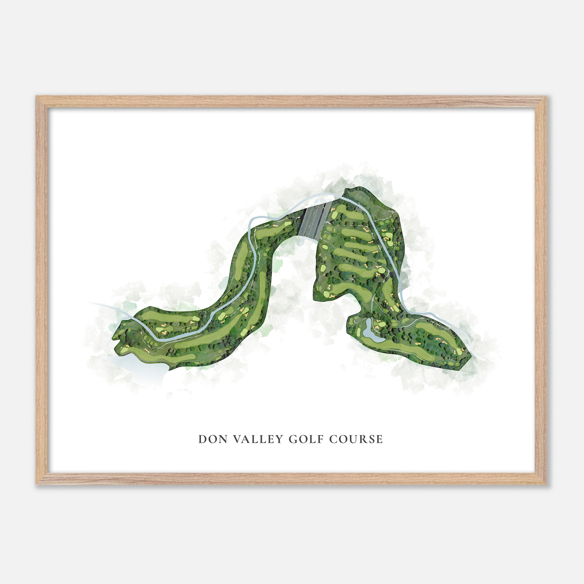 Print of Don Valley Golf Course Classic Map