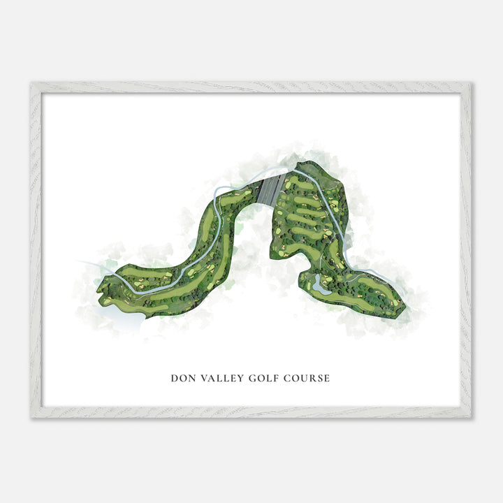 Print of Don Valley Golf Course Classic Map