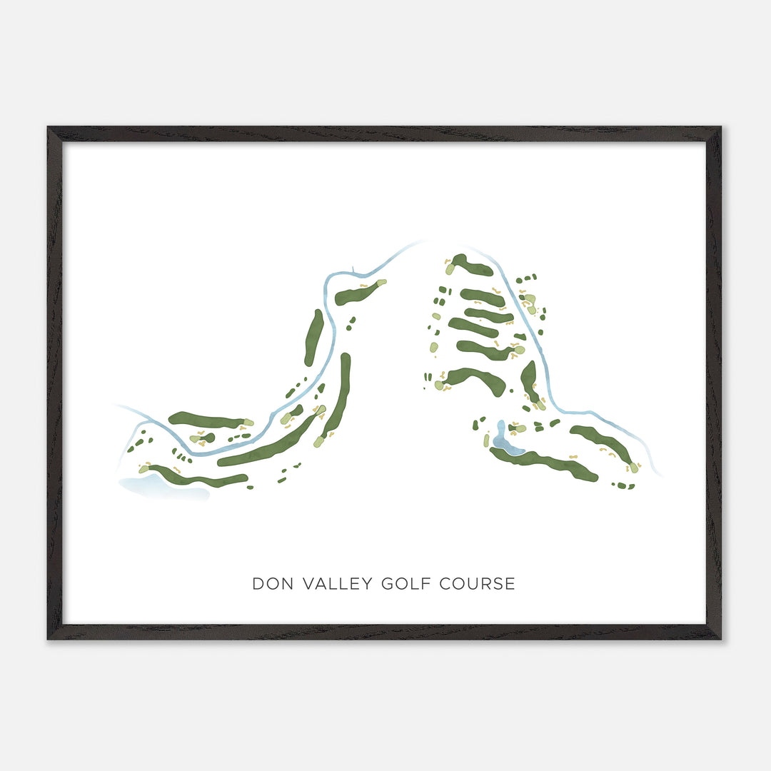 Print of Don Valley Golf Course Modern Map
