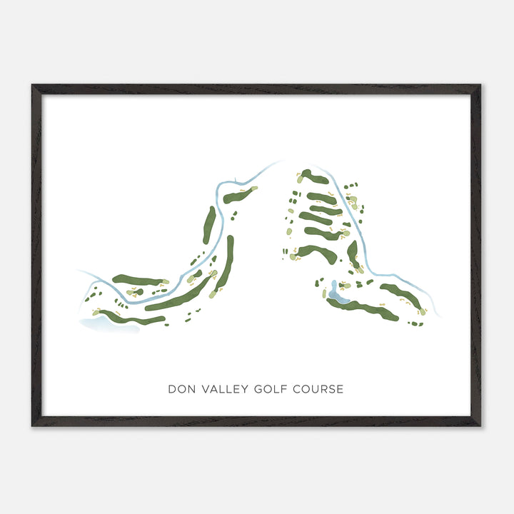 Print of Don Valley Golf Course Modern Map