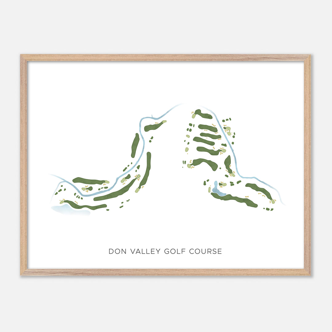 Print of Don Valley Golf Course Modern Map