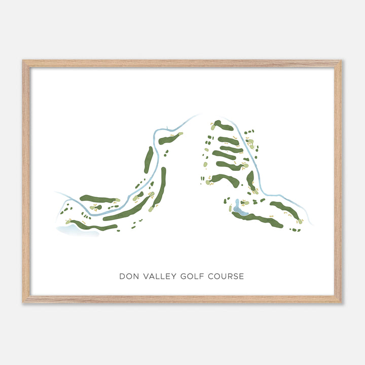 Print of Don Valley Golf Course Modern Map