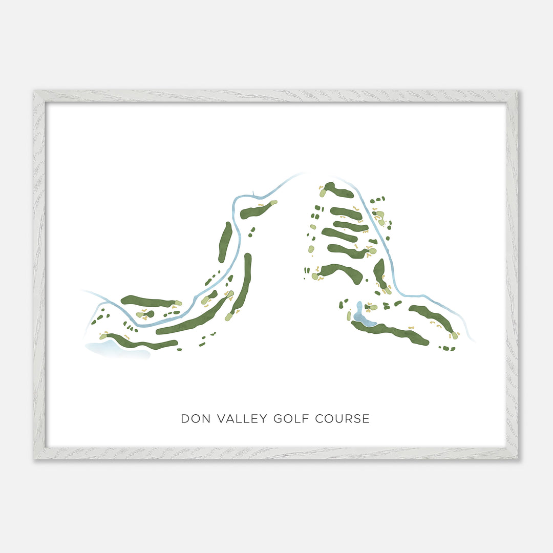 Print of Don Valley Golf Course Modern Map