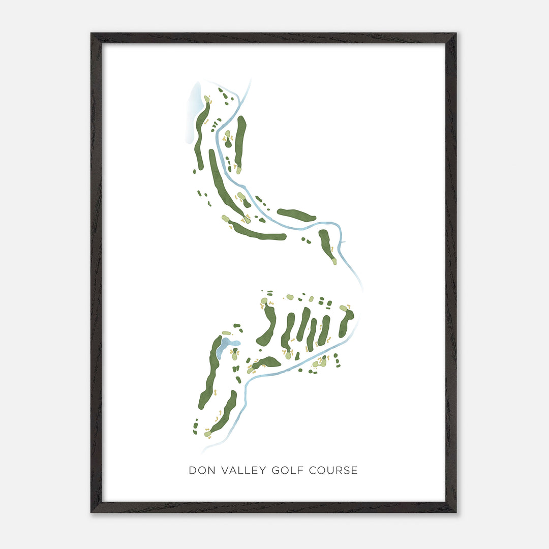 Print of Don Valley Golf Course Modern Map