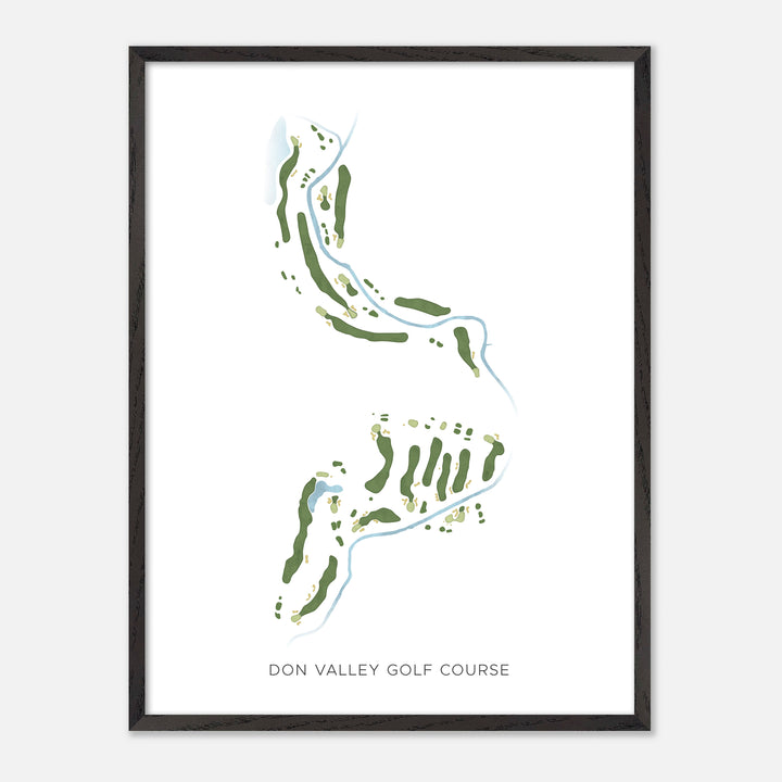 Print of Don Valley Golf Course Modern Map