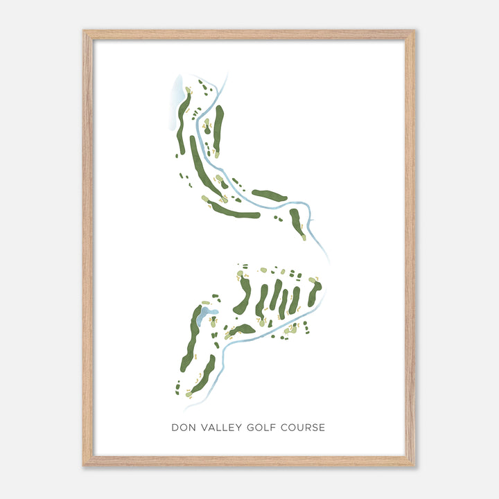 Print of Don Valley Golf Course Modern Map