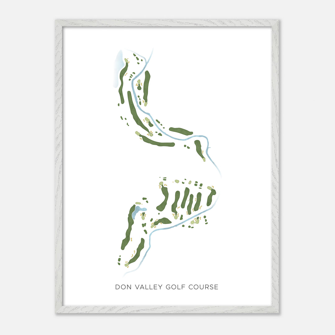 Print of Don Valley Golf Course Modern Map