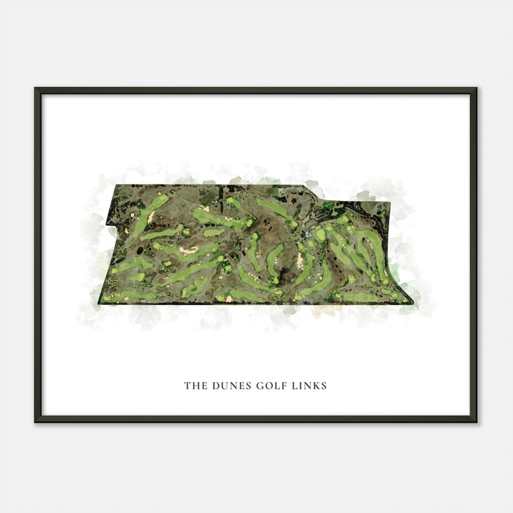 Print of The Dunes Golf Links Classic Map