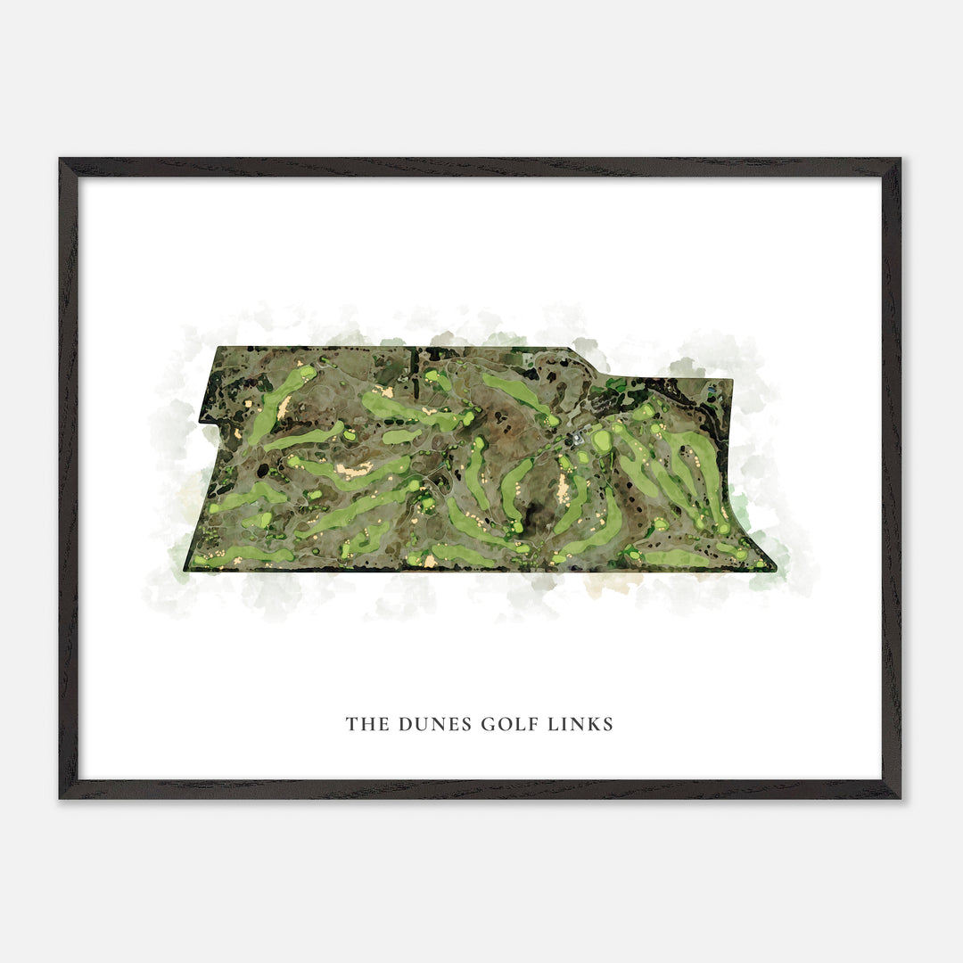 Print of The Dunes Golf Links Classic Map