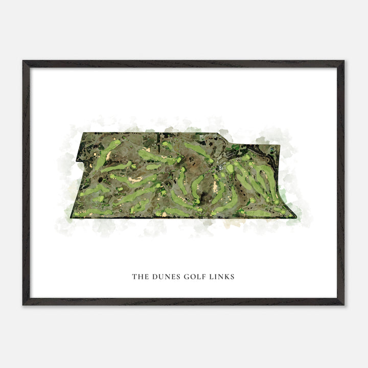 Print of The Dunes Golf Links Classic Map