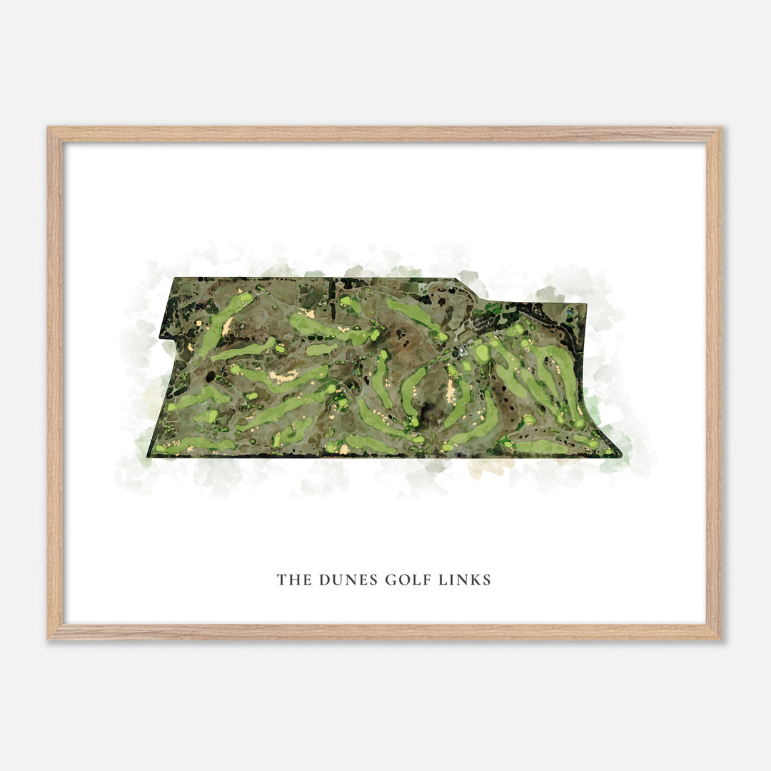 Print of The Dunes Golf Links Classic Map