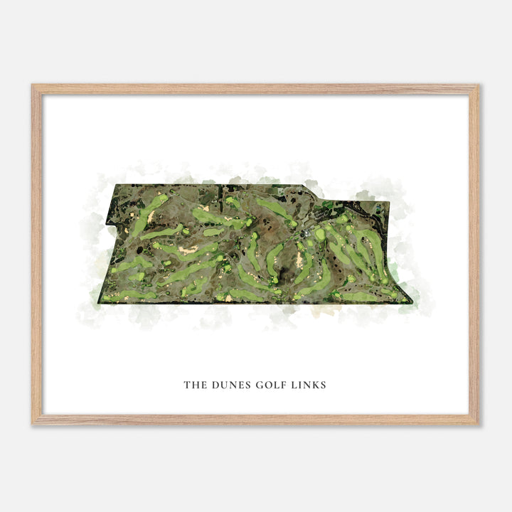 Print of The Dunes Golf Links Classic Map