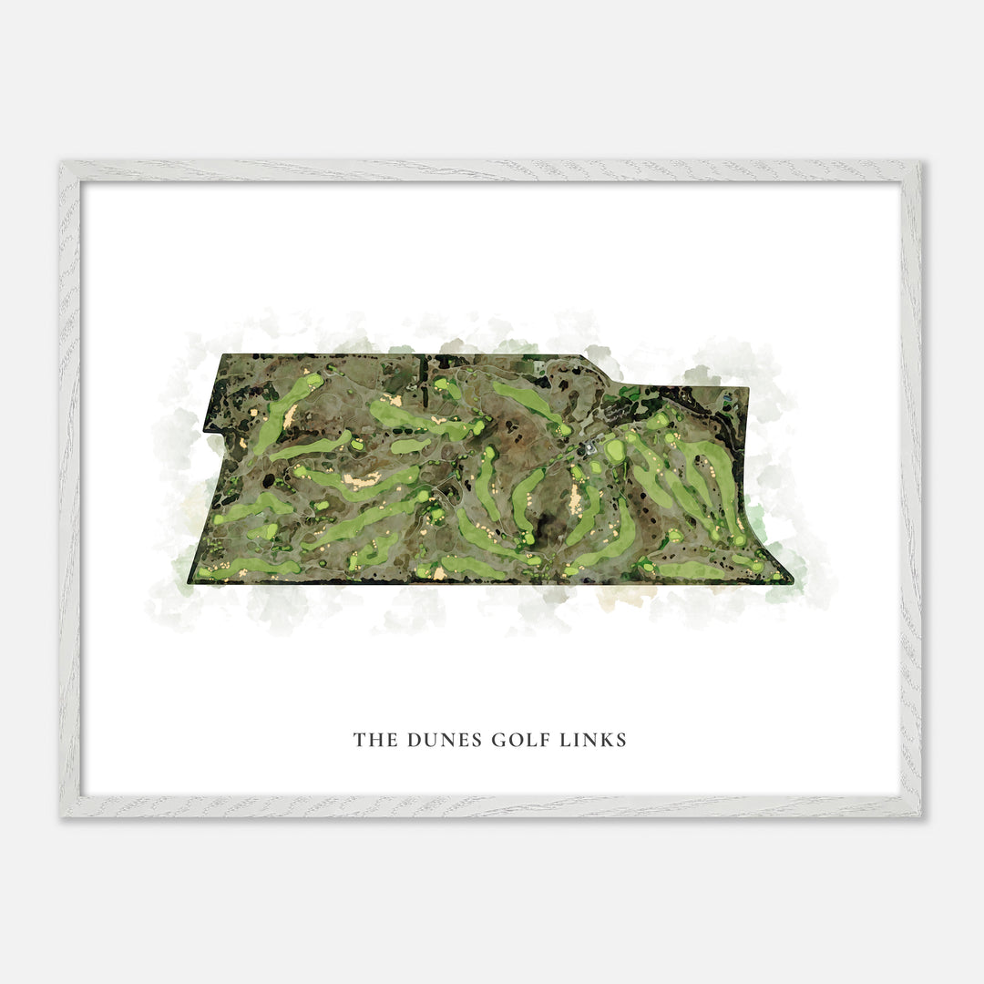 Print of The Dunes Golf Links Classic Map