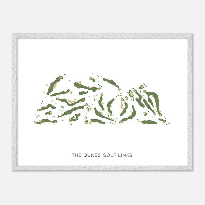 Print of The Dunes Golf Links Modern Map