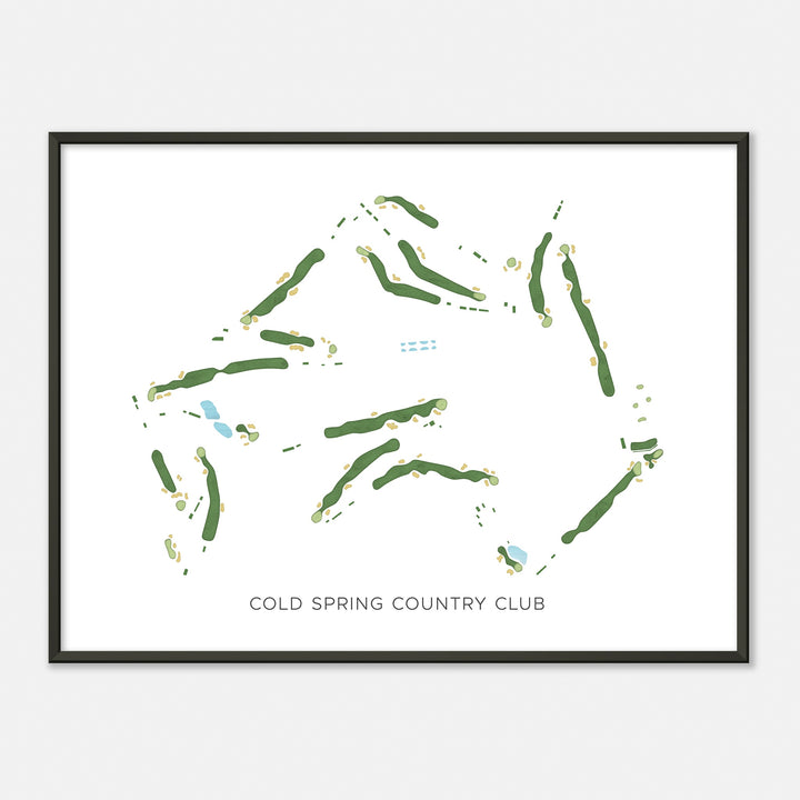 Print of Cold Spring Country Club Modern Map