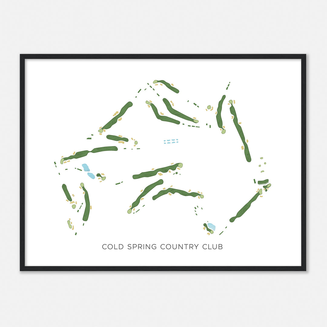 Print of Cold Spring Country Club Modern Map