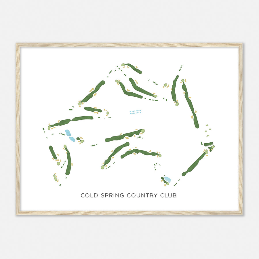 Print of Cold Spring Country Club Modern Map