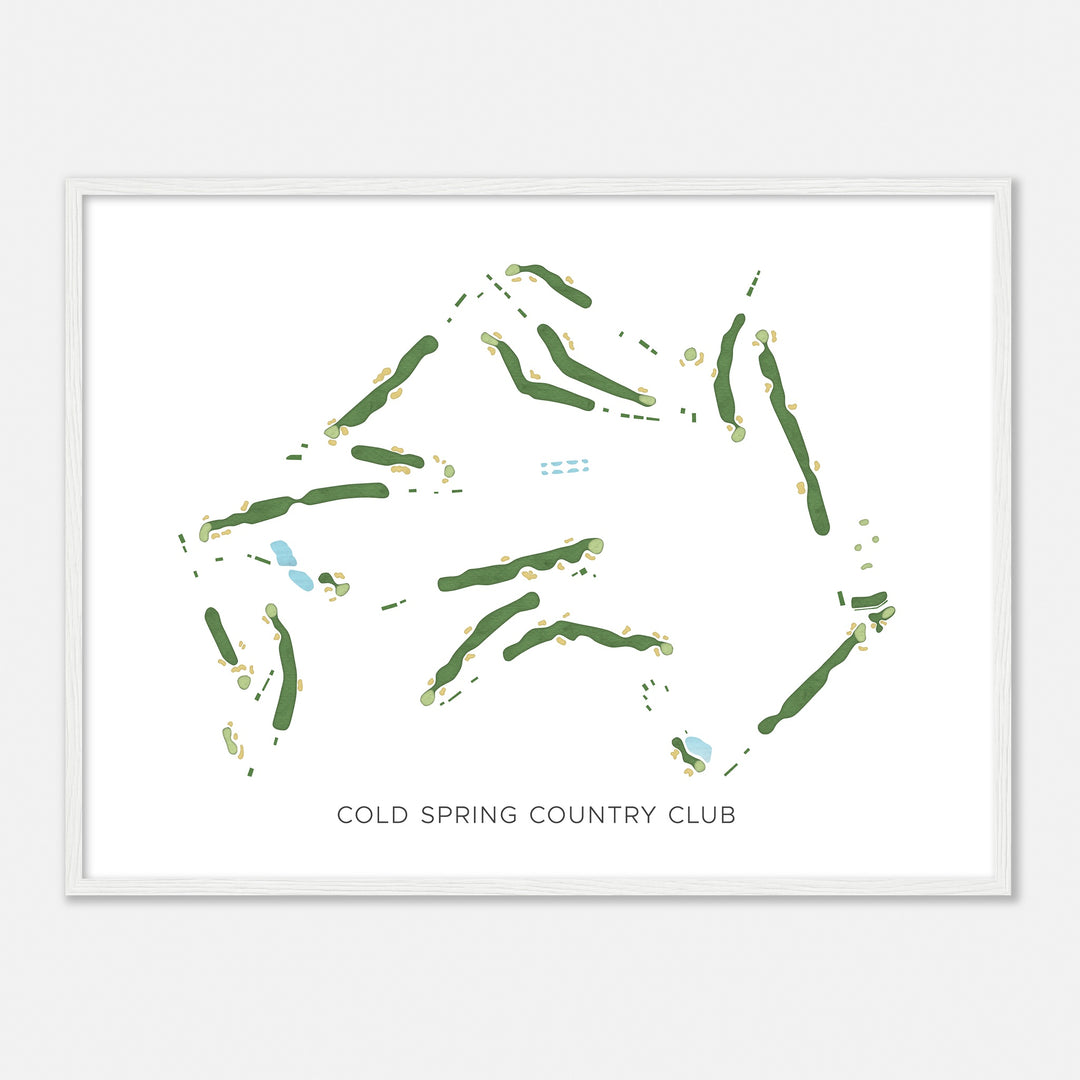 Print of Cold Spring Country Club Modern Map