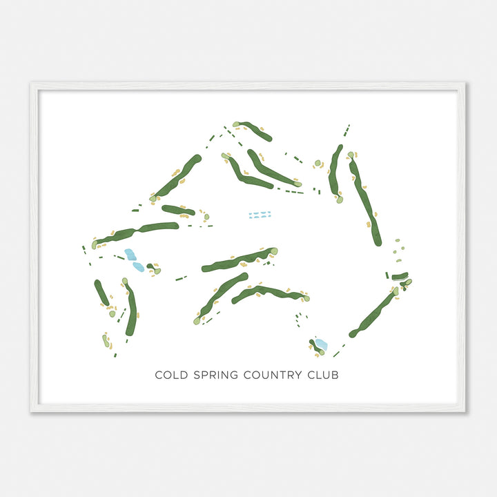 Print of Cold Spring Country Club Modern Map