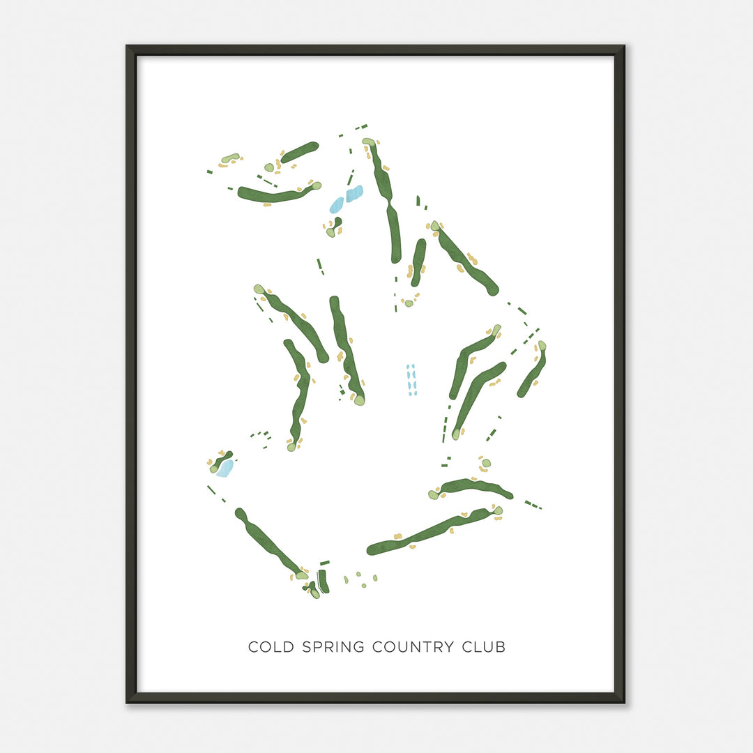 Print of Cold Spring Country Club Modern Map