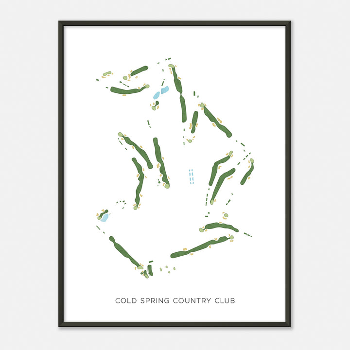 Print of Cold Spring Country Club Modern Map