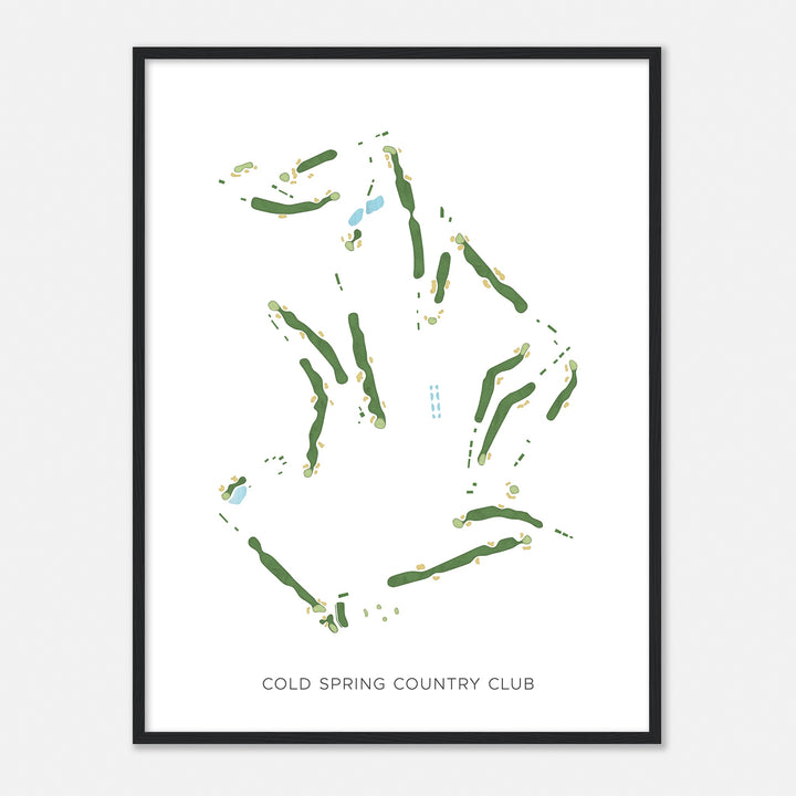 Print of Cold Spring Country Club Modern Map