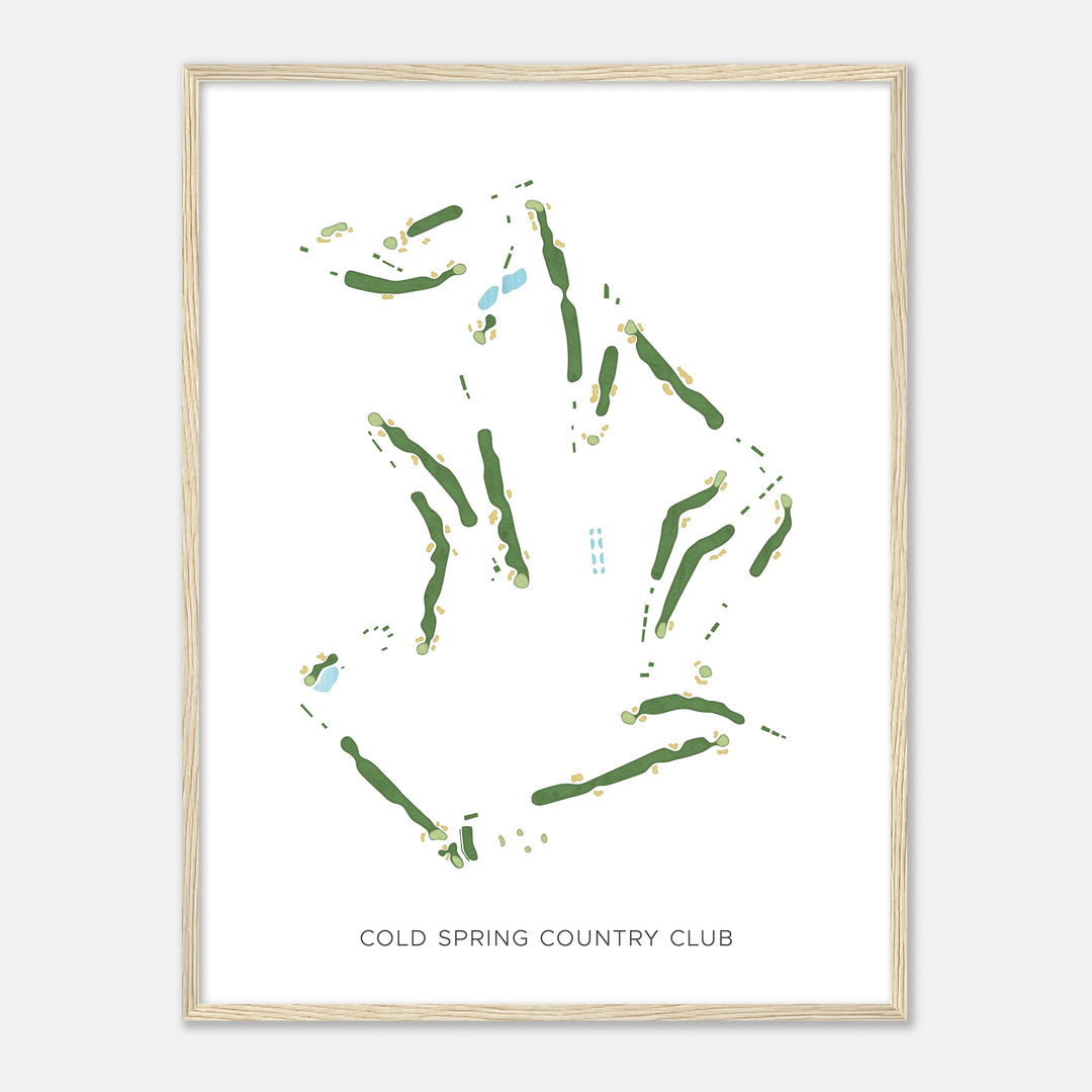 Print of Cold Spring Country Club Modern Map