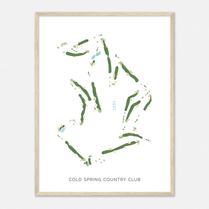Print of Cold Spring Country Club Modern Map