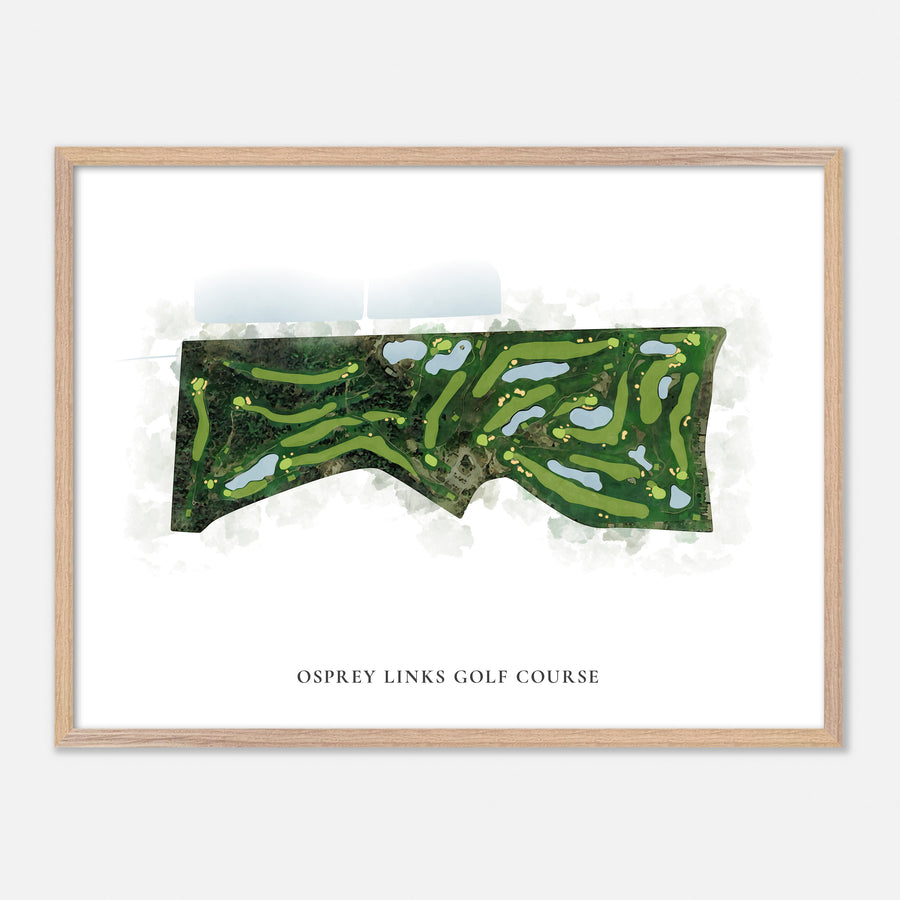 Print of Osprey Links Golf Course Classic Map